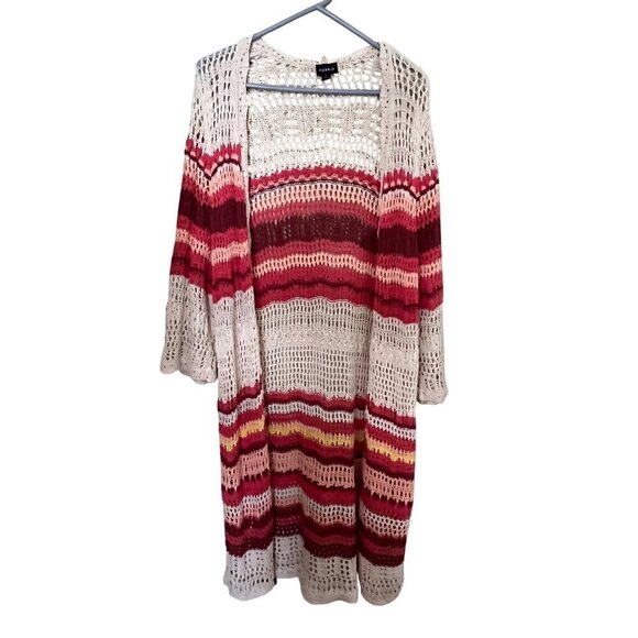 Torrid Womens Open-Front Knit Cardigan SZ  Torrid 2 (2X)  Boho Beachy Lagenlook - Picture 1 of 10